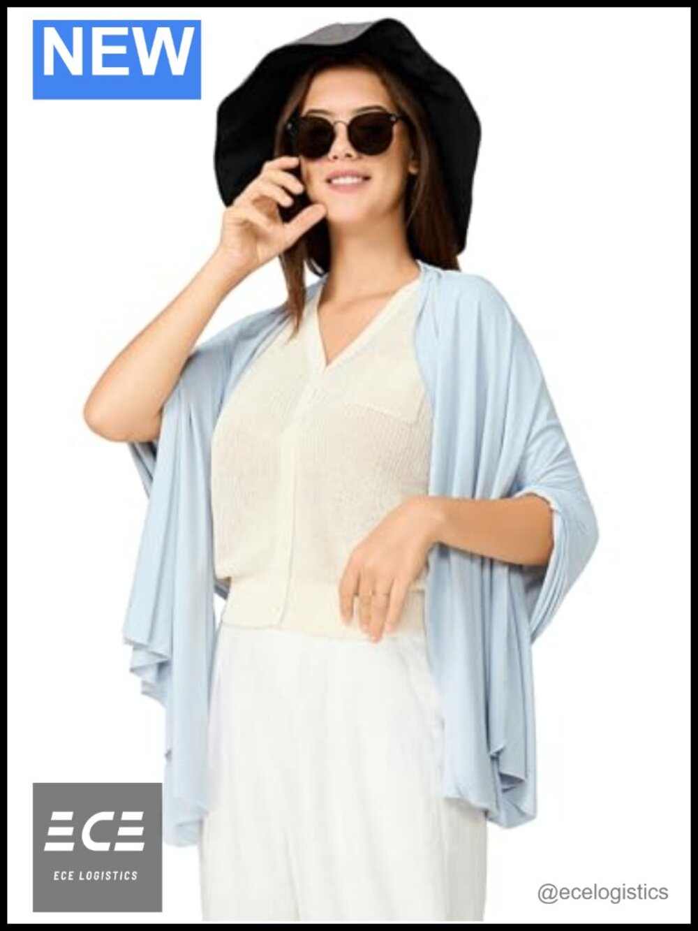 UPF 50+ Shawl Wrap Soft Silky Cooling UV Protection Swim Cover Up Scarf